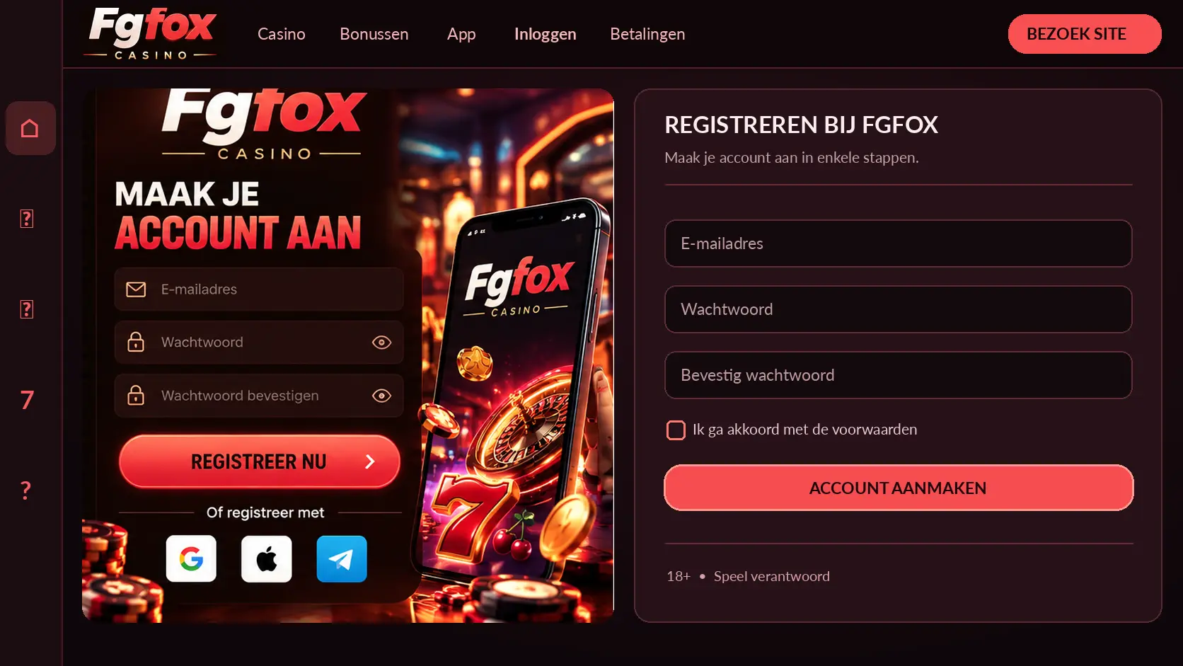 FgFox Casino Nederland: Slots, Live Games en Uitbetalingen image 2